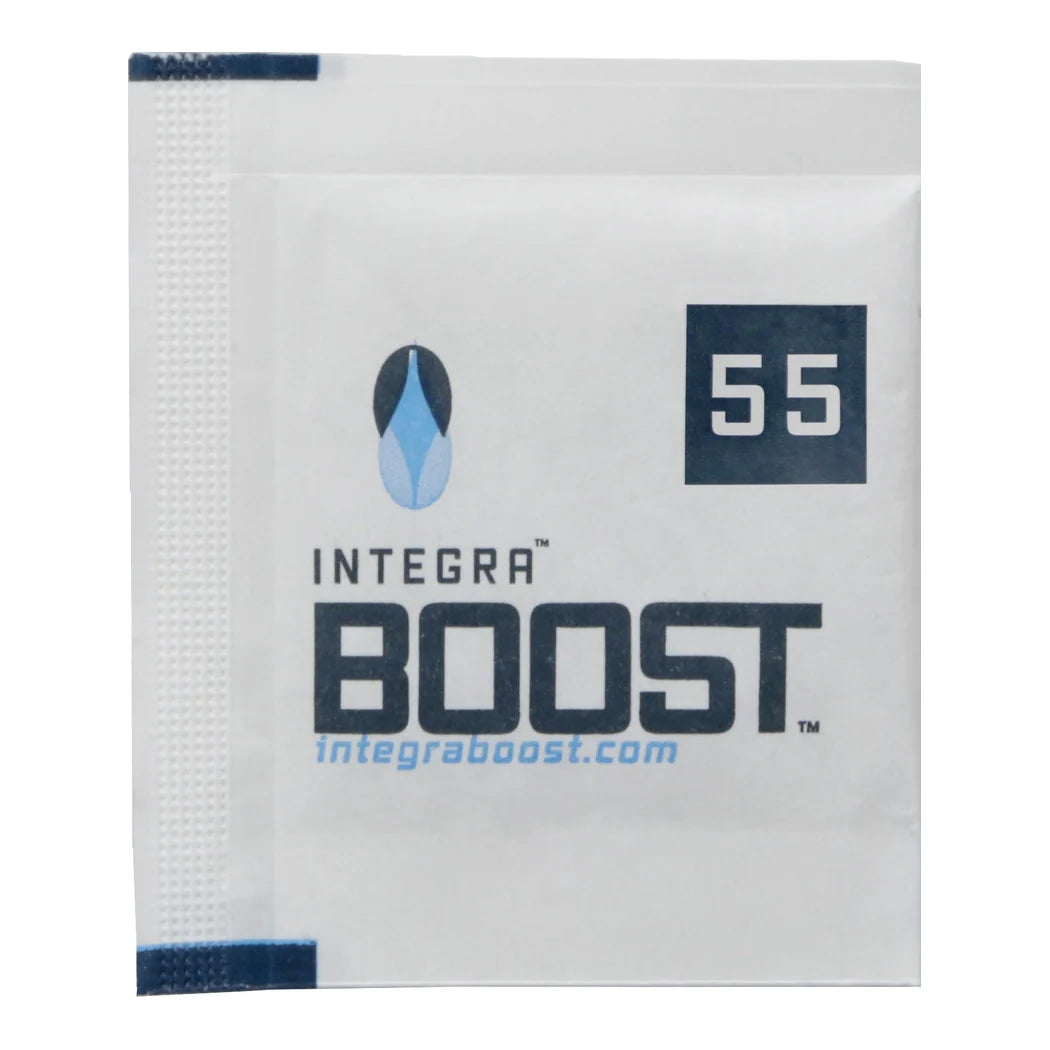 Integra Boost 2g Humidiccant 55% RH humidity control pack from the bulk 2,000 count case
