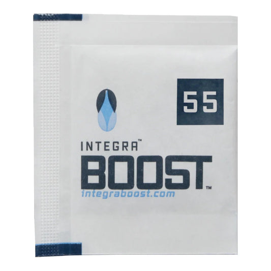 Integra Boost 2g Humidiccant 55% RH humidity control pack from the bulk 2,000 count case