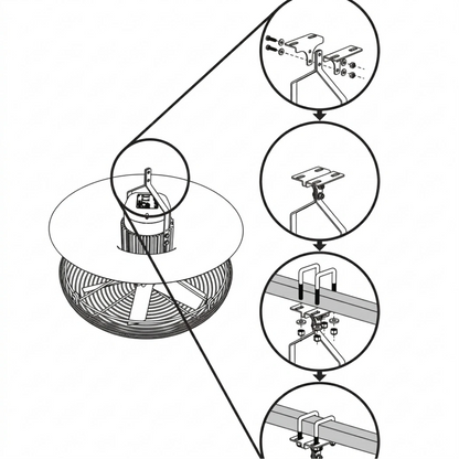 J&D JD360 Fan Mounting Bracket  how to use