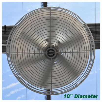 J&D Manufacturing Destratification Fan  18"  upper view