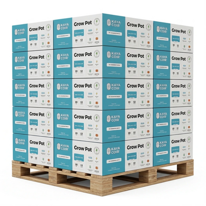 Kaya Coir 10 in Pallet with 80 Cases 960 Pieces plastic grow pots