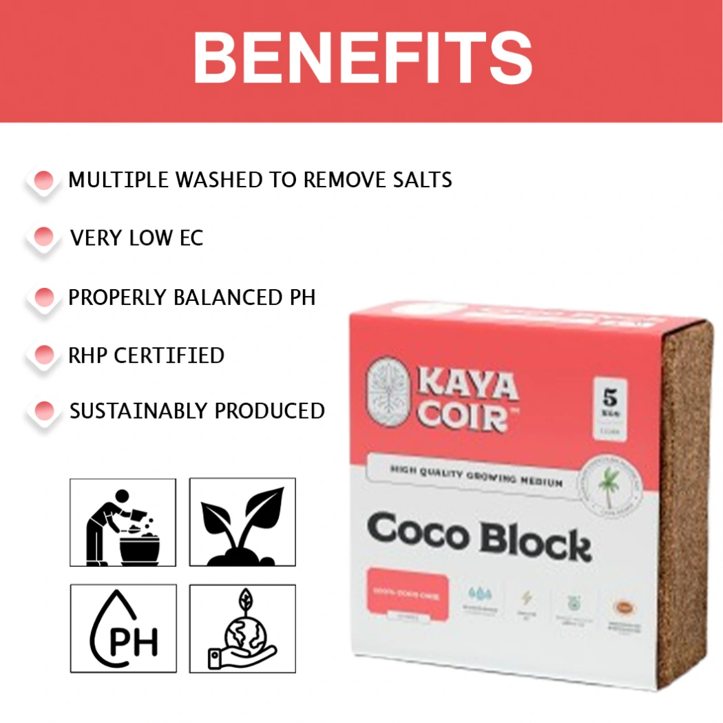Kaya Coir 5KG Coco Block benefits