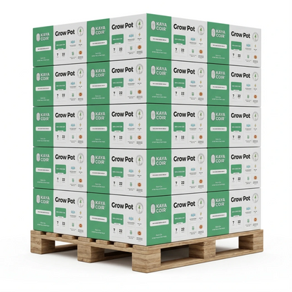 Kaya Coir 7 in (2 gal) Pallet with 66 Cases 1452 Pieces plastic grow pot