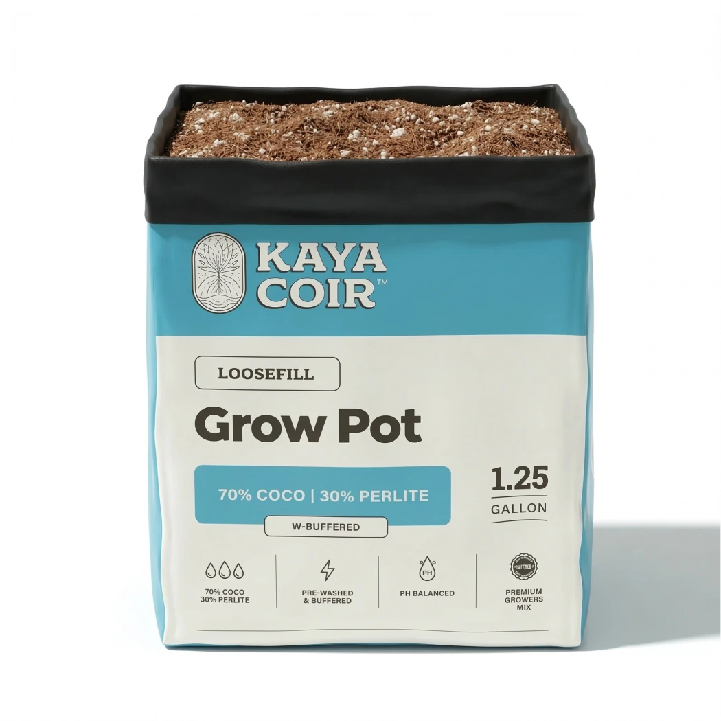 Kaya Coir Loose Fills 70 coco 30 perlite 1.25 gallon