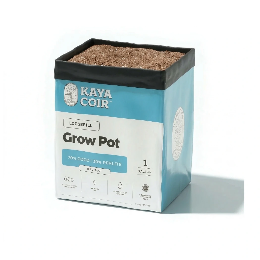 Kaya Coir Loose Fills 70 coco 30 perlite 1 gallon