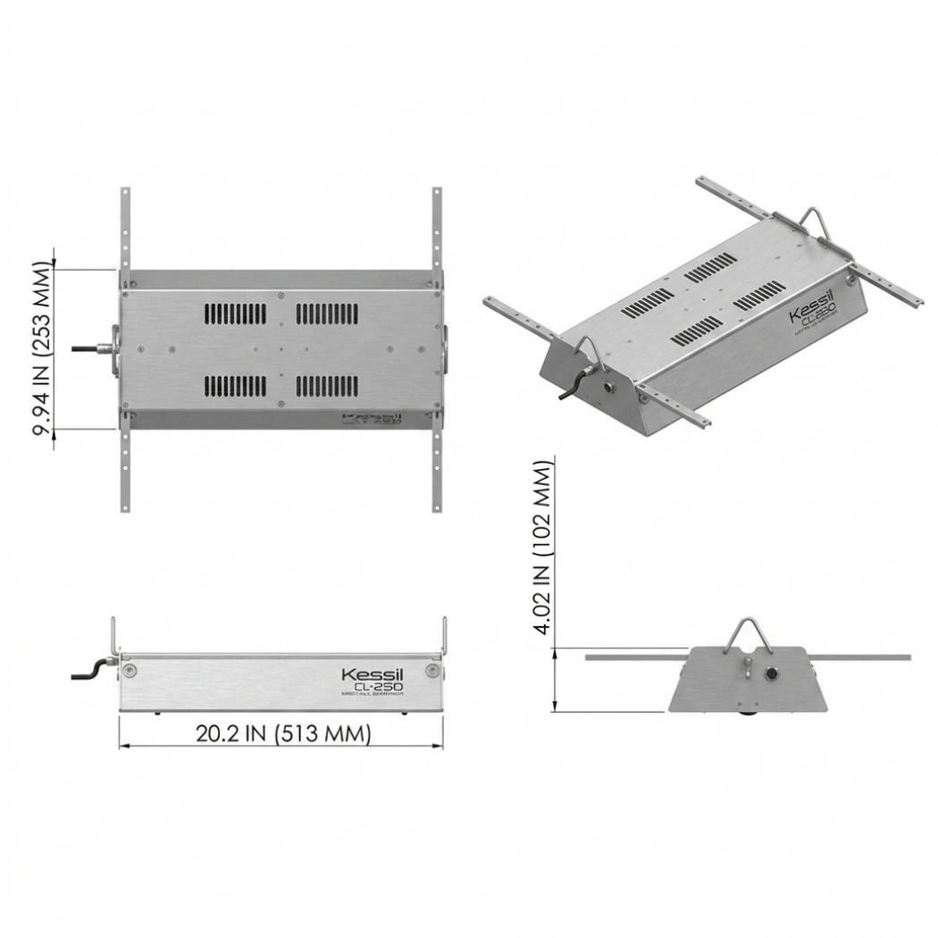 Kessil C130 Spectral Carrier dimensions