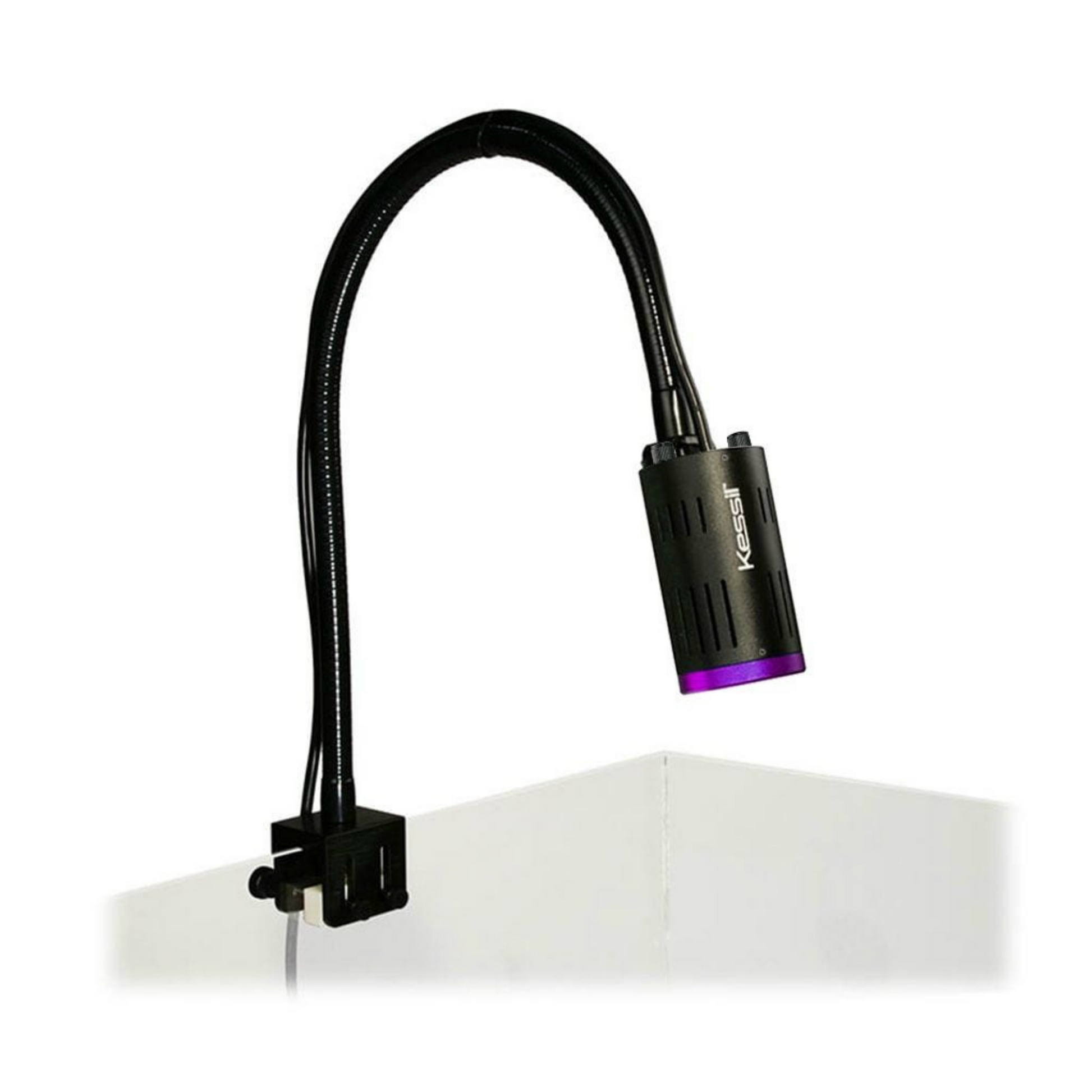 Kessil H160 Tuna mounted on a goose neck