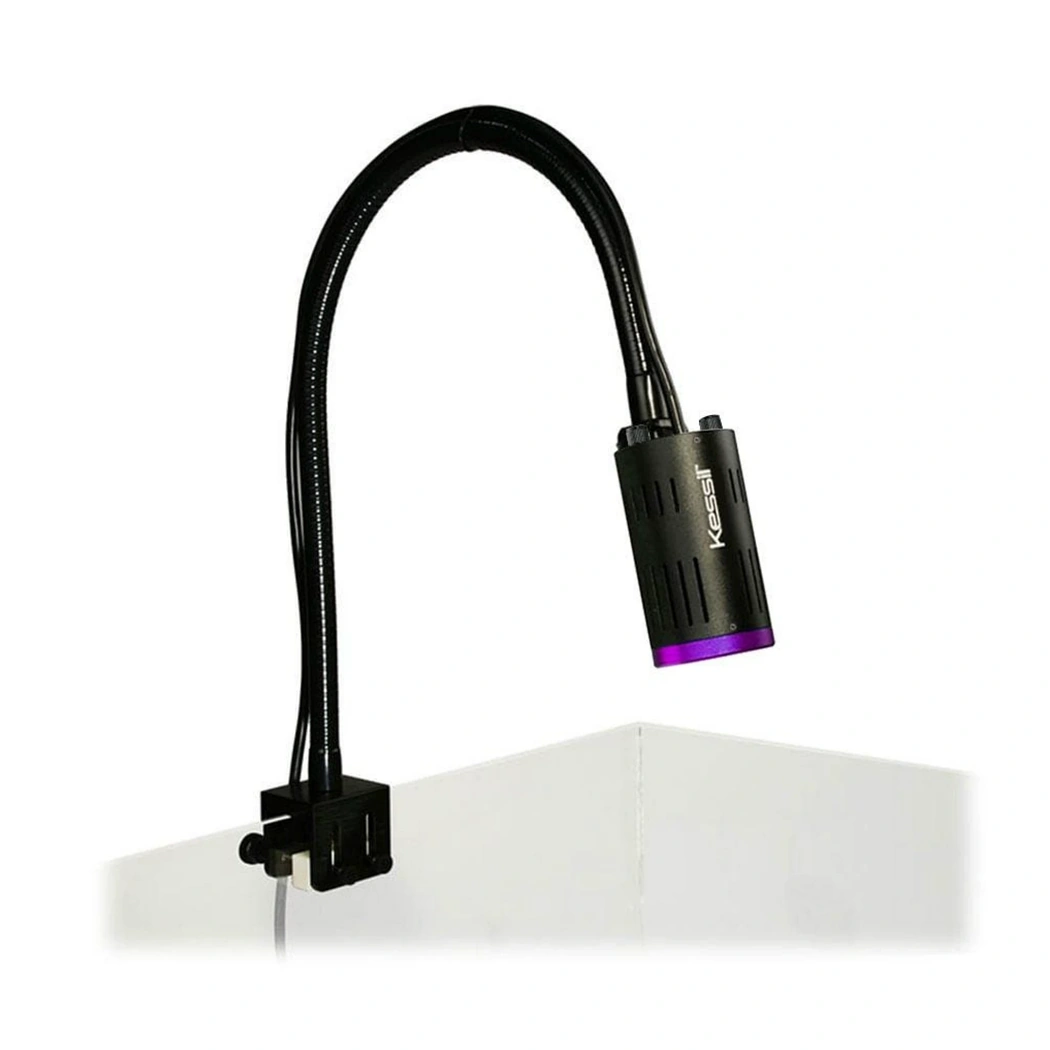 Kessil H160 Tuna mounted on a goose neck