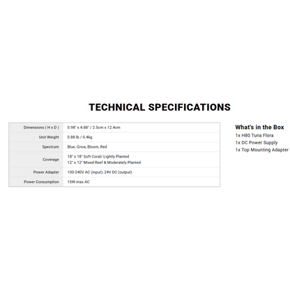 Kessil H80 full specs
