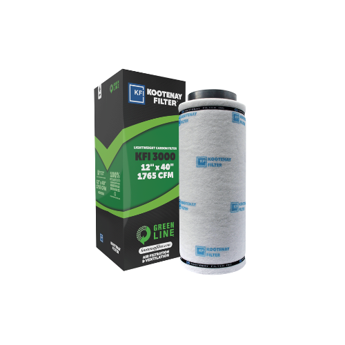 Kootenay Green Line Carbon Filter 3000 with 12 flange x40 and 1765cfm