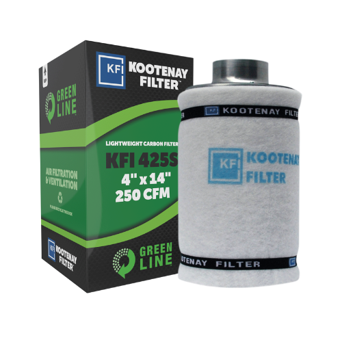 Kootenay Green Line Carbon Filter 425S with 4 flange x14 and 250cfm 