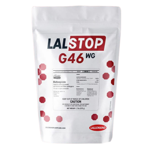 LALSTOP G46 WG packaging with red polka dots on a white background