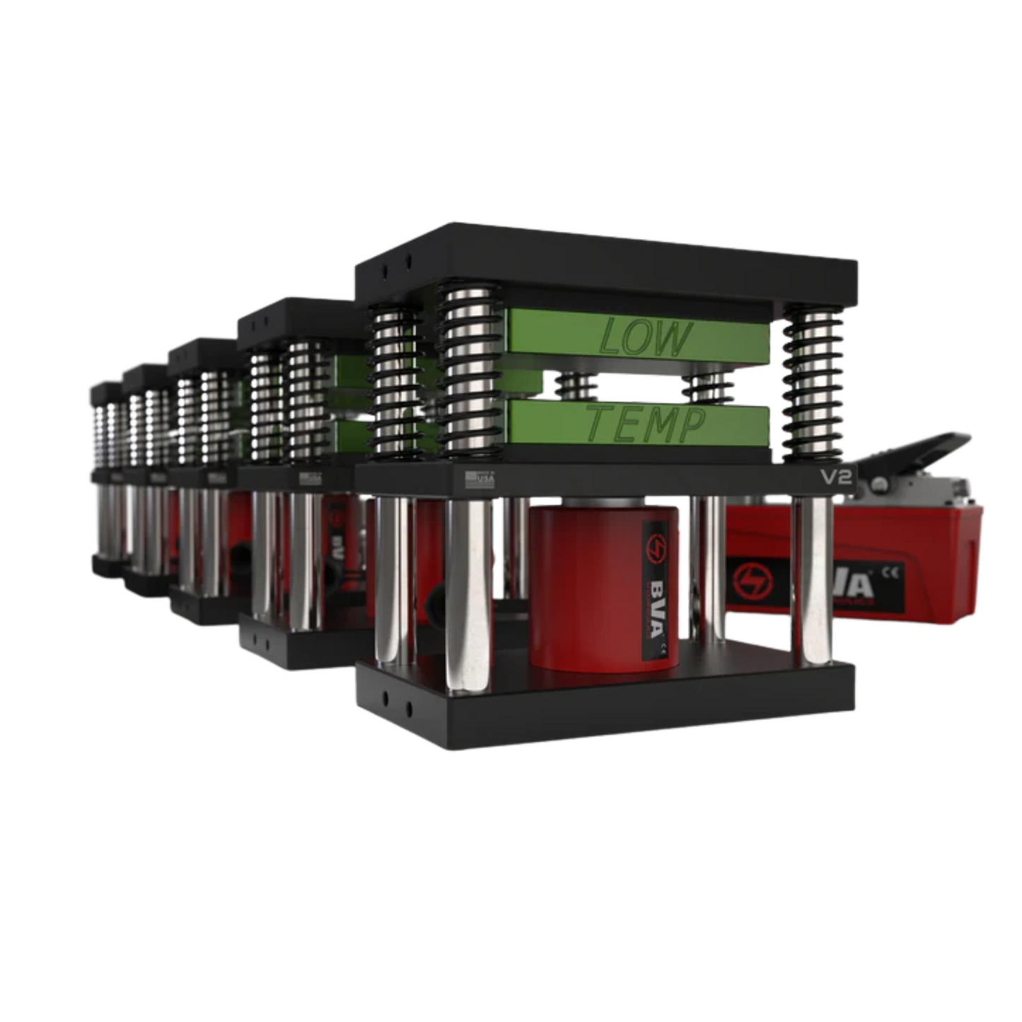 Lowtemp V2 Rosin Press Medusa System (5 Press) Lime Green