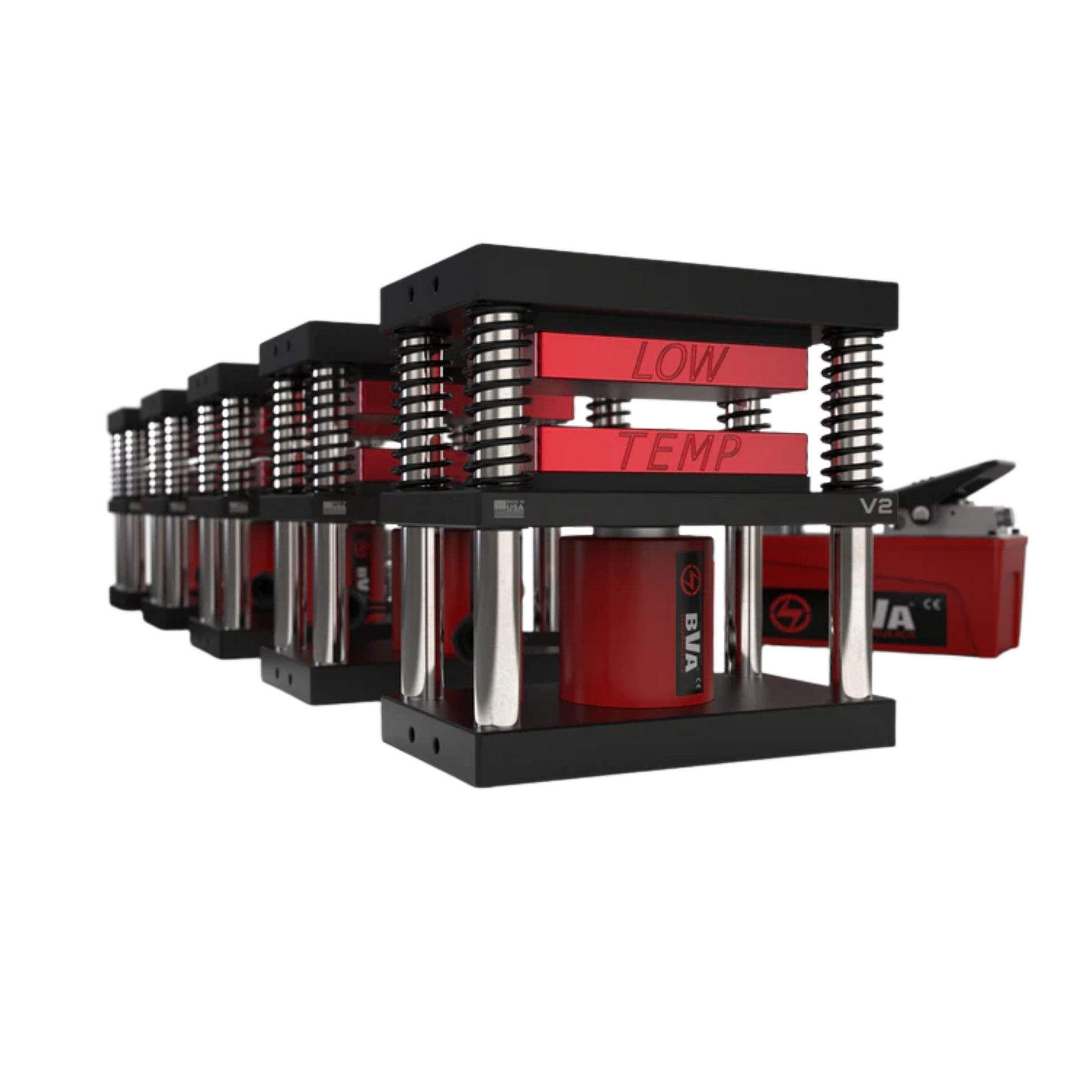 Lowtemp V2 Rosin Press Medusa System (5 Press) Red