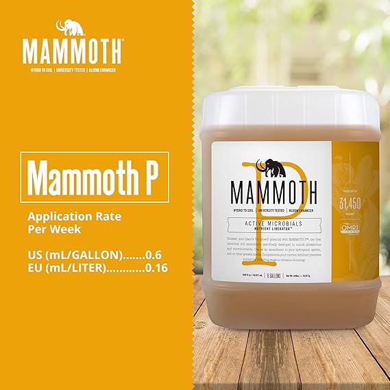 Mammoth P Active Microbials Application Rate