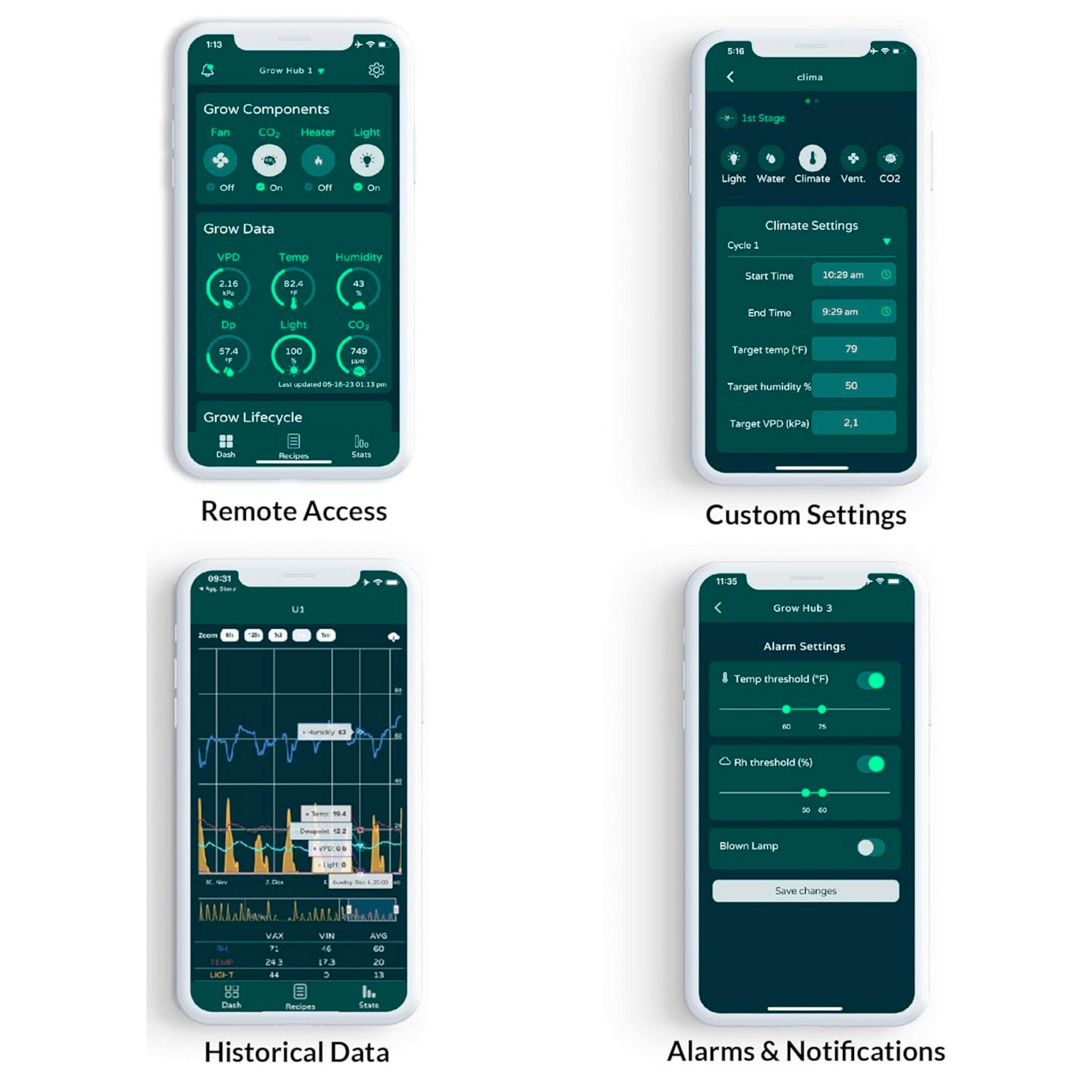 Niwa Grow Hub app view