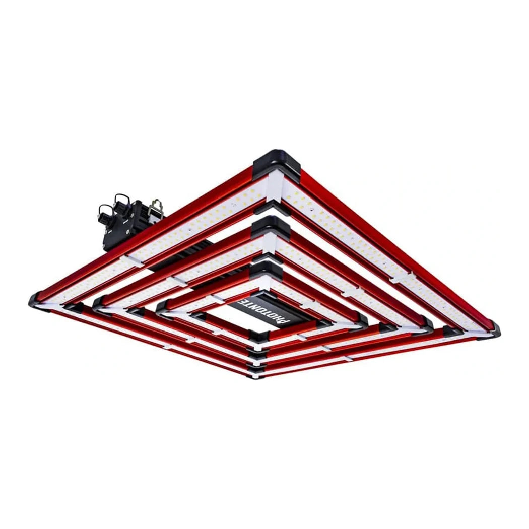 PhotonTek SQ300W Pro 310W LED grow light, three square light frames