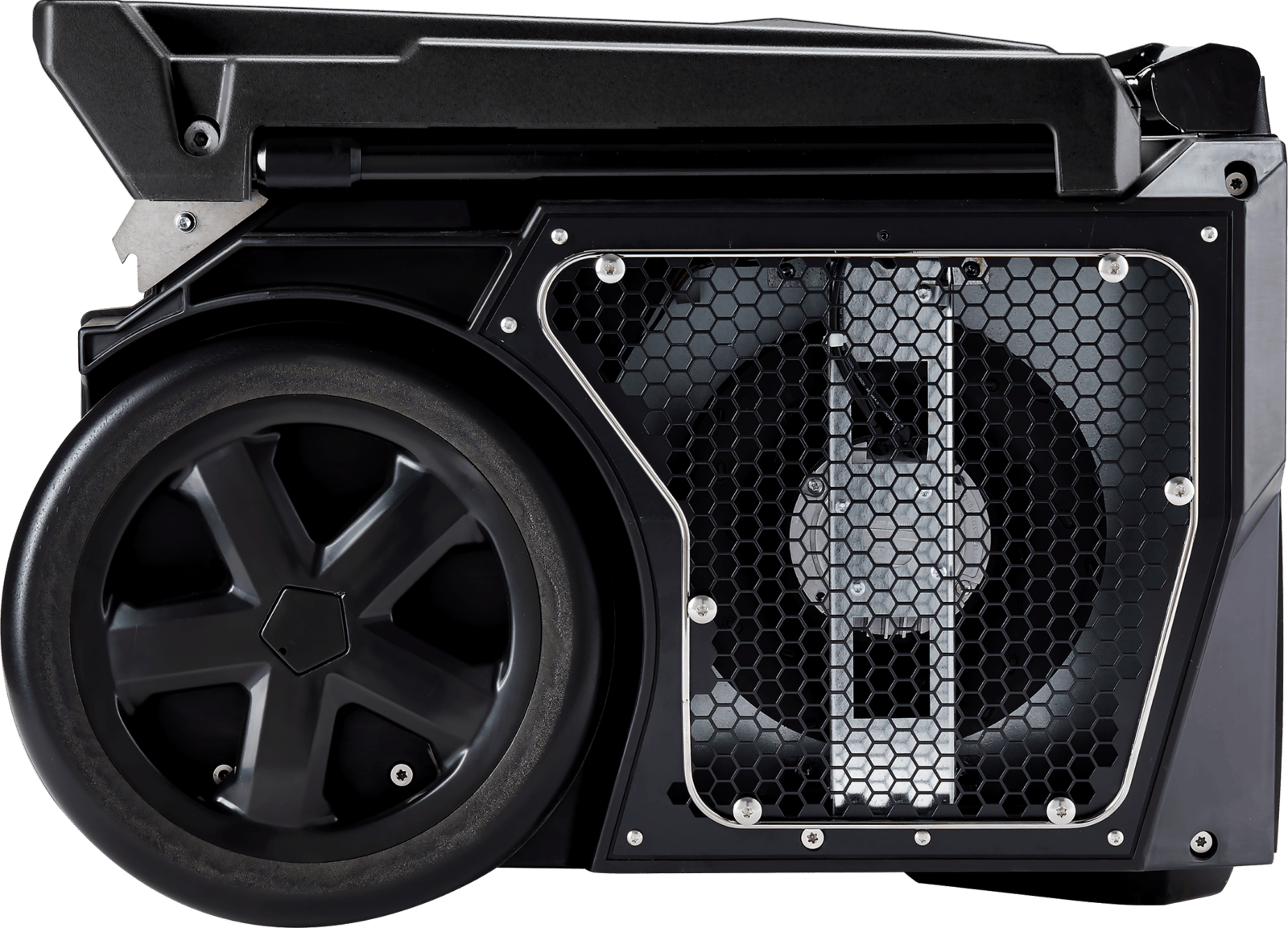 Quest Hi-E Dry 140 PORTABLE SERIES Fan Side View