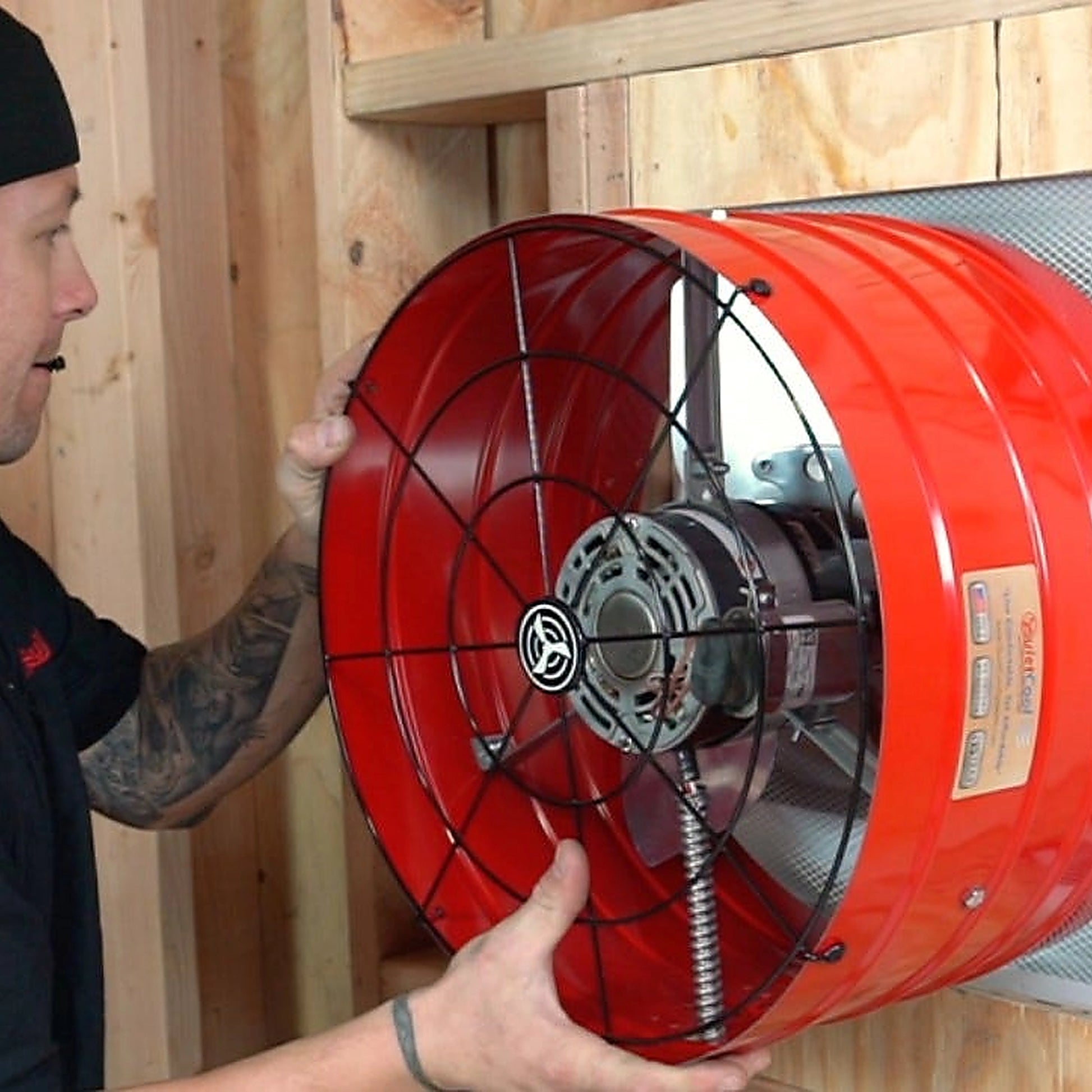 QuietCool 3.0 Smart Attic Gable Fan with Smart App Control mounting