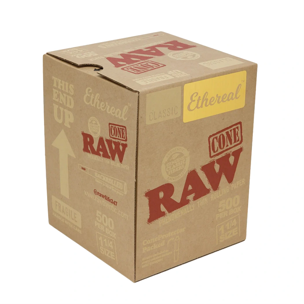 Raw 1 1/4 Size Ethereal Cones 500bx