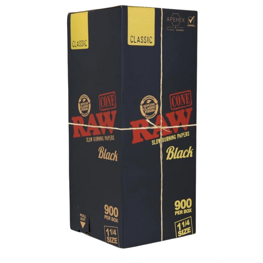 Raw Black Bulk 1 1/4 Pre-Roll Cones 900  main image