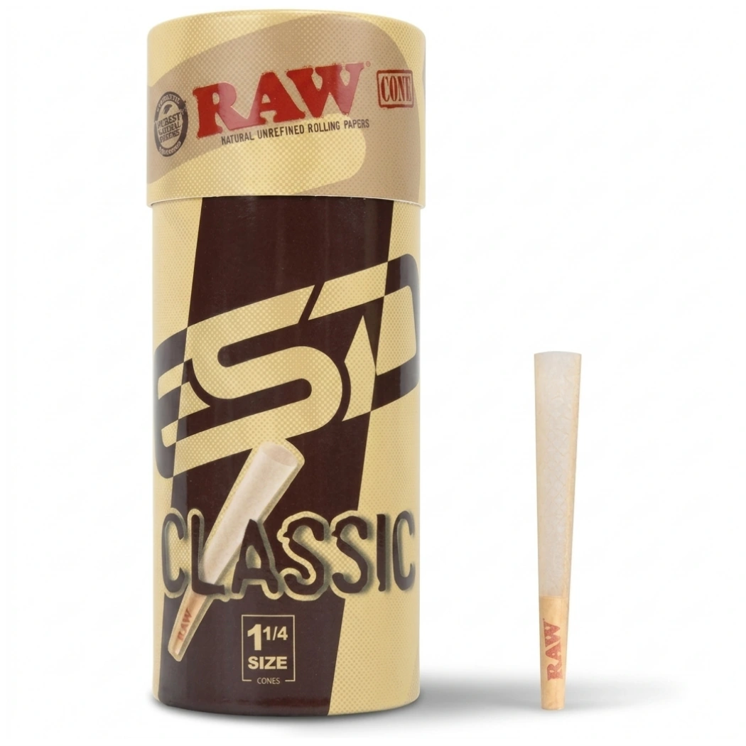 Raw Classic Bulk 1 1/4 Pre-Roll Cones 1pc