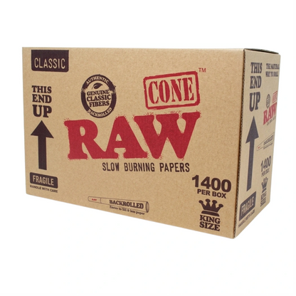 Raw Classic Bulk King Size Pre-Roll Cones 1pc 1400pk