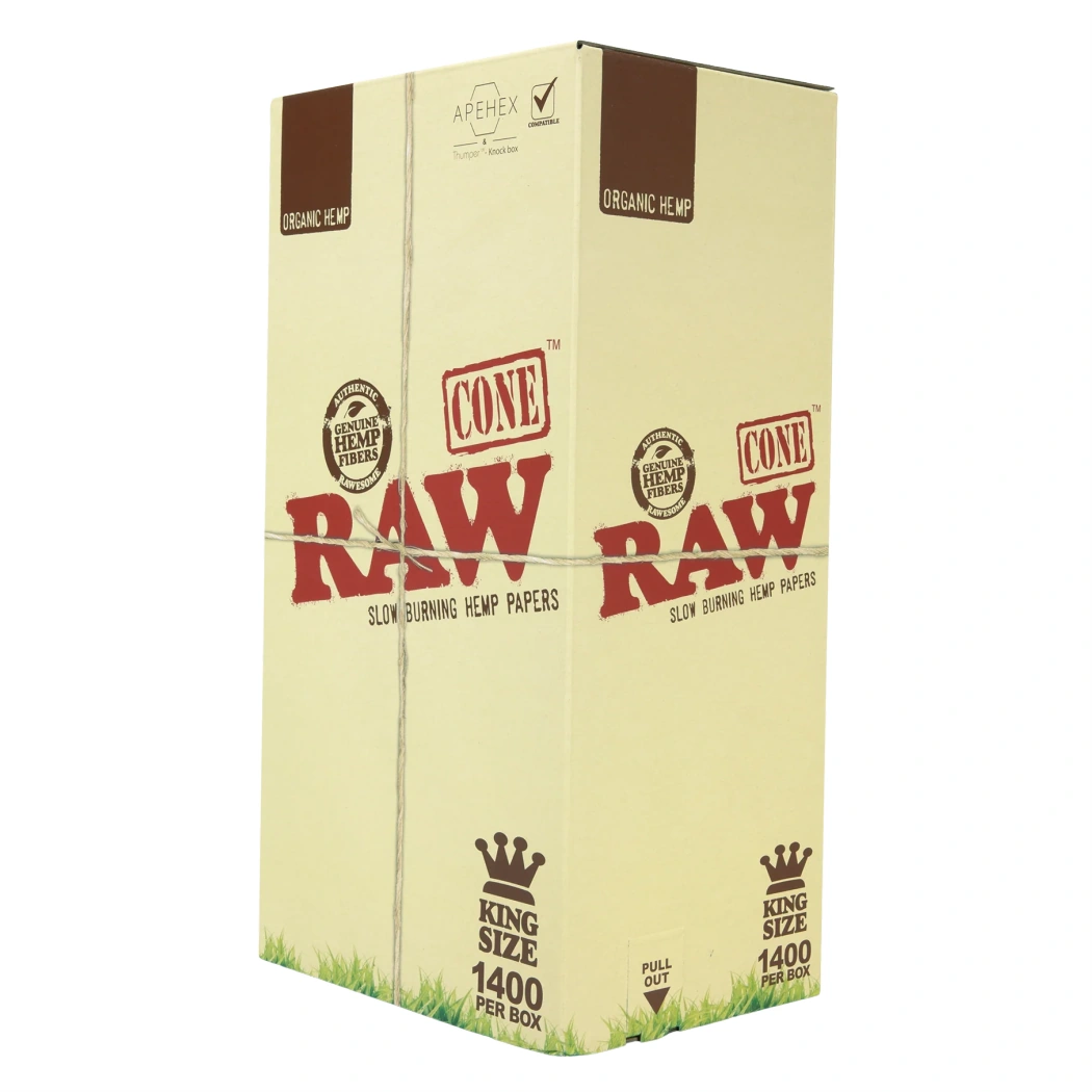 Raw Organic Bulk King Size Pre-Roll Cones 1400pk box