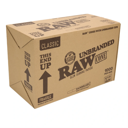 Raw Unbranded 1 1/4 Cone 1000ct