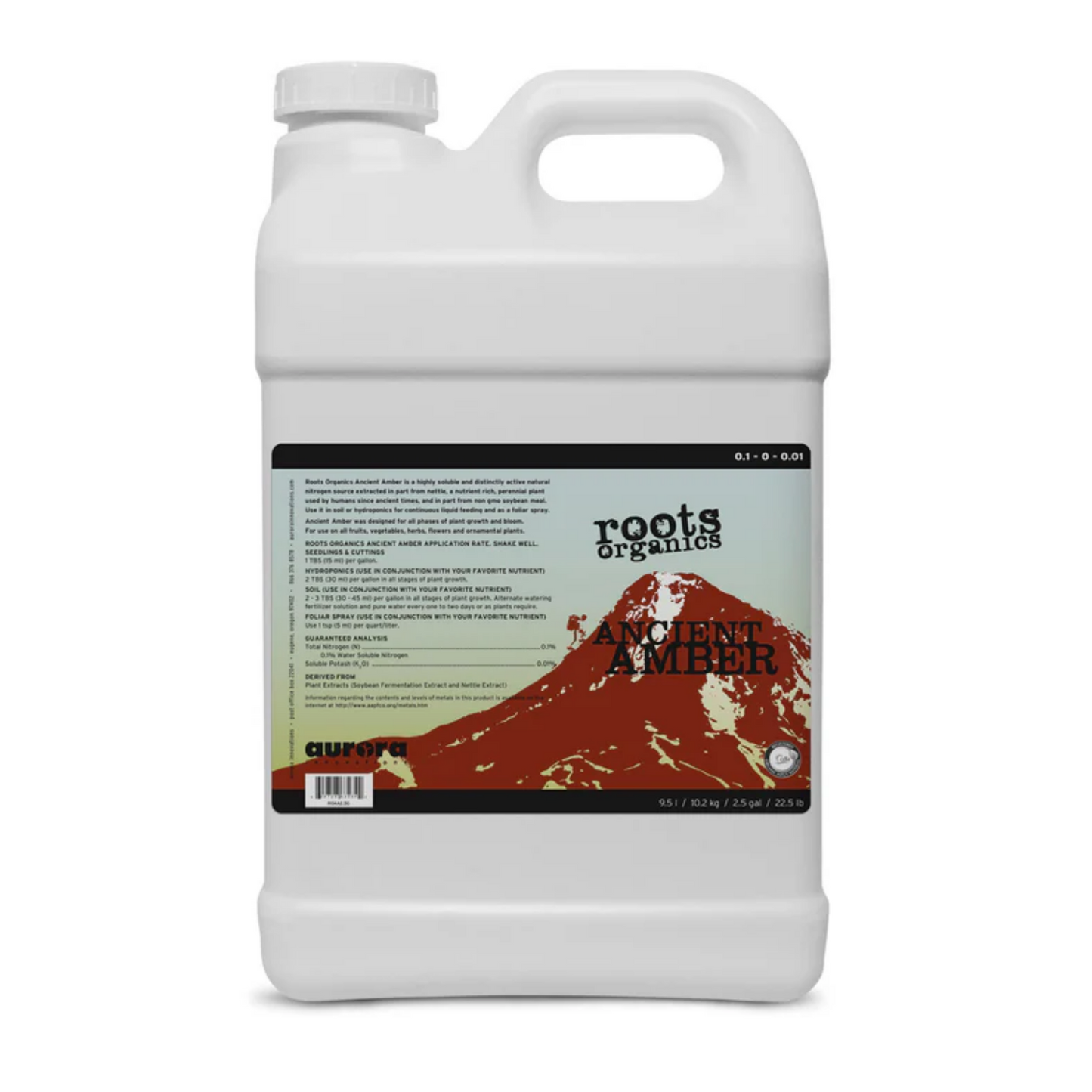 Roots Organics Ancient Amber 2.5 gallon