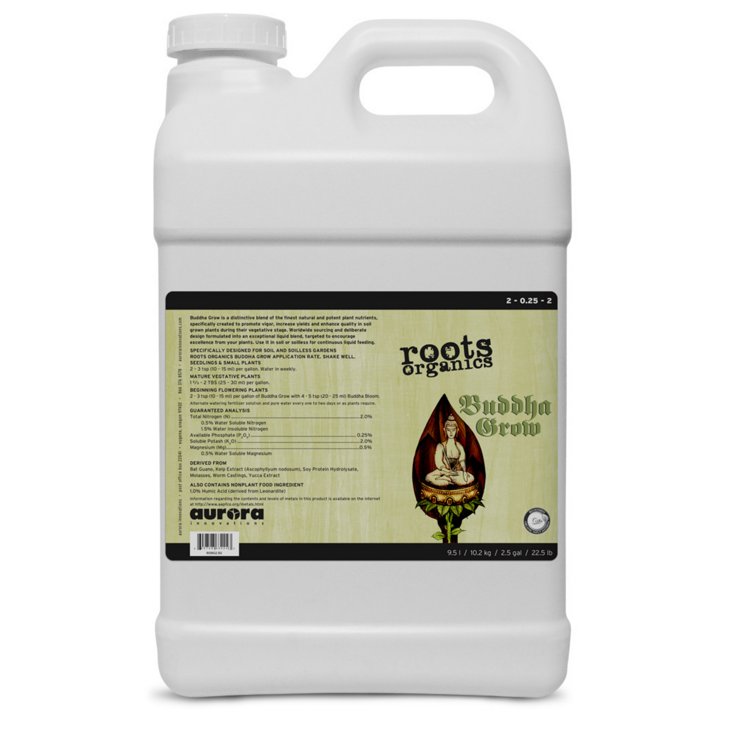 Roots Organics Buddha Grow 2.5 gallon