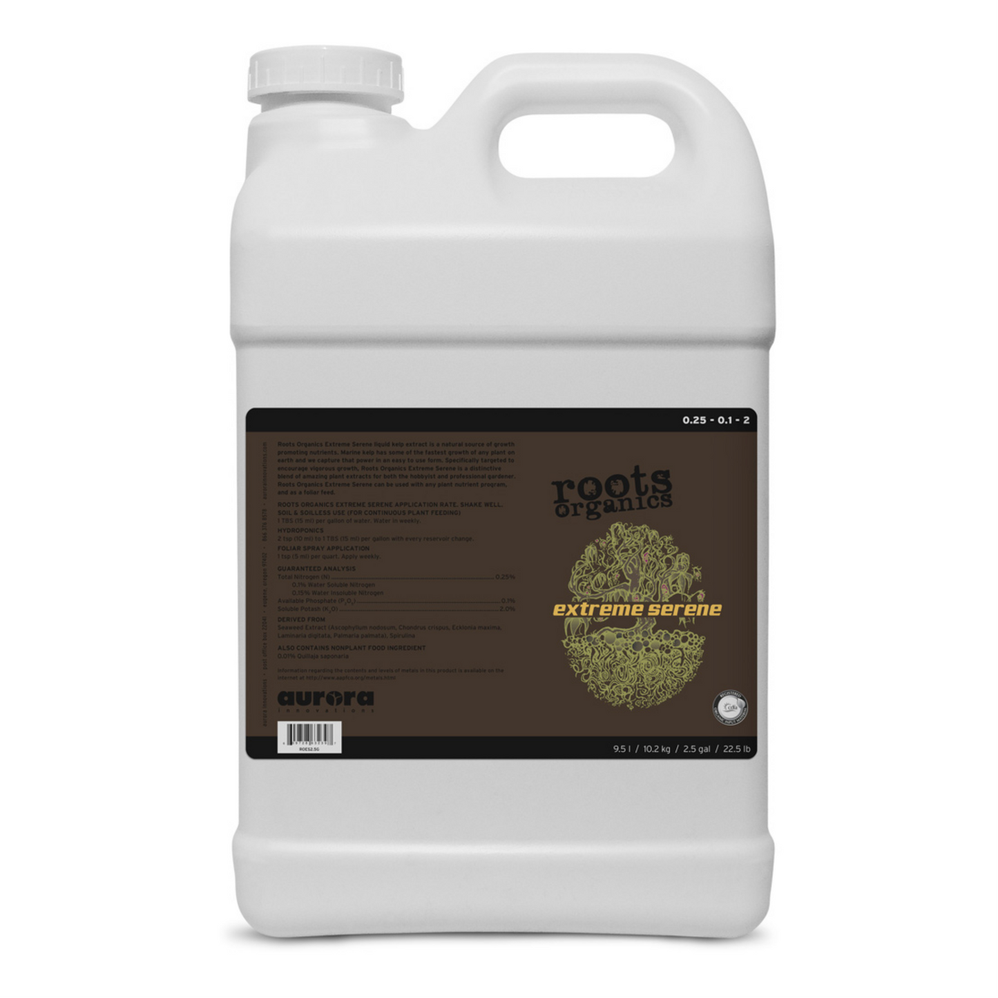 Roots Organics Extreme Serene 2.5 gallon