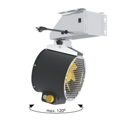 Ruck Optimus 8 Prime Evo Oscillating Fan – 710 CFM Airflow mounted