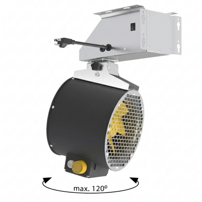 Ruck Optimus 8 Prime Evo Oscillating Fan – 710 CFM Airflow mounted