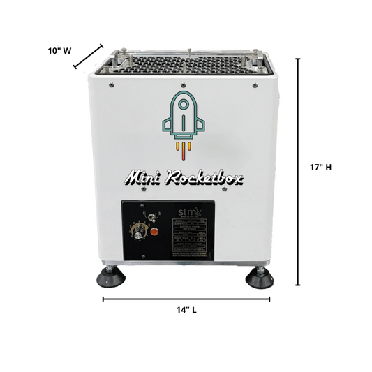 STM Mini-RocketBox PLUS+ Pre-Roll Machine (72-Cone)  Dimensions
