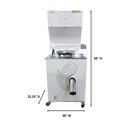 STM Revolution 2.0 Commercial Cannabis Grinder  Efficient Flower Processing Dimensions