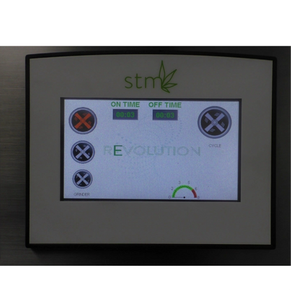 STM Revolution 2.0 Commercial Cannabis Grinder Efficient Flower Processing Display