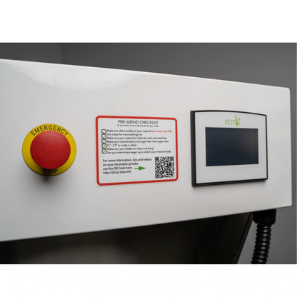 STM Revolution 2.0 Commercial Cannabis Grinder Efficient Flower Processing Emergency Stop