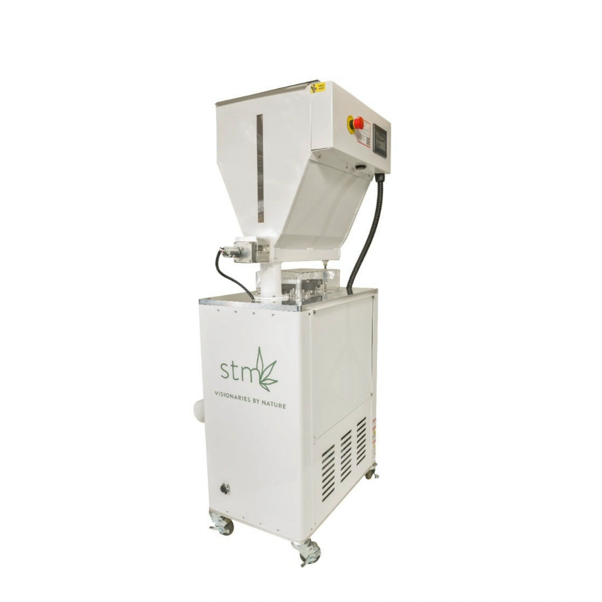 STM Revolution 2.0 Commercial Cannabis Grinder  Efficient Flower Processing Side View