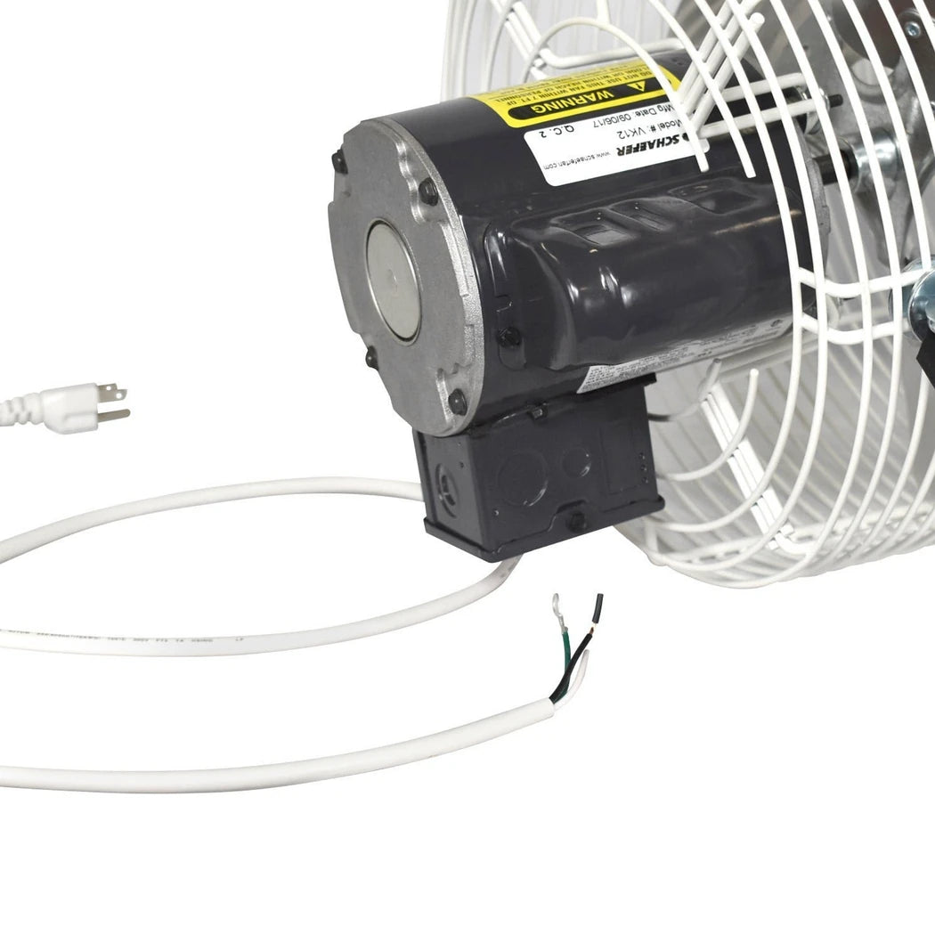 Schaefer Versa-Kool Circulation Fan 12 in w_ Tapered Guards back view