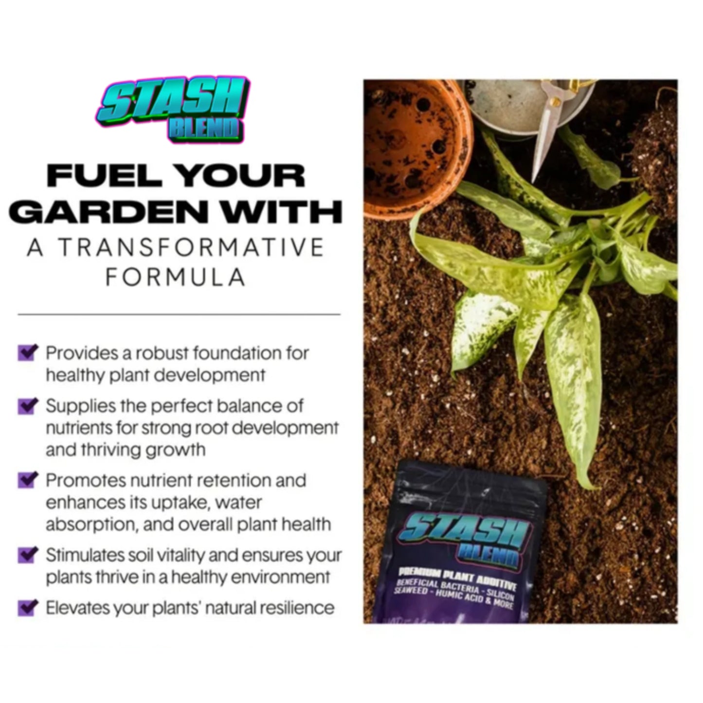 Stash Blend Premium Plant Additive transformative formula
