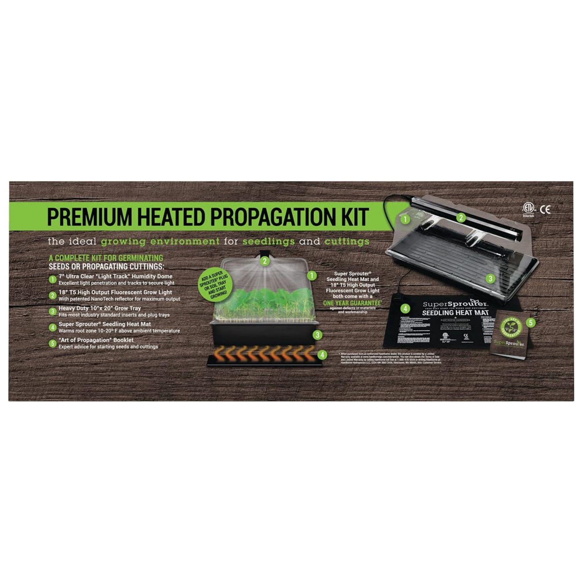 Super Sprouter Premium Germination & Propagation Kit description