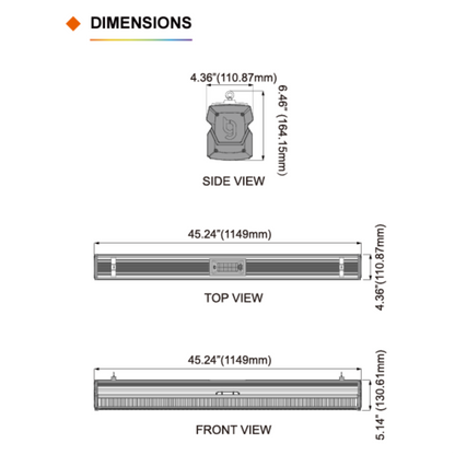 ThinkGrow Model-I 720W dimensions