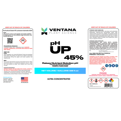 VPS pH UP label