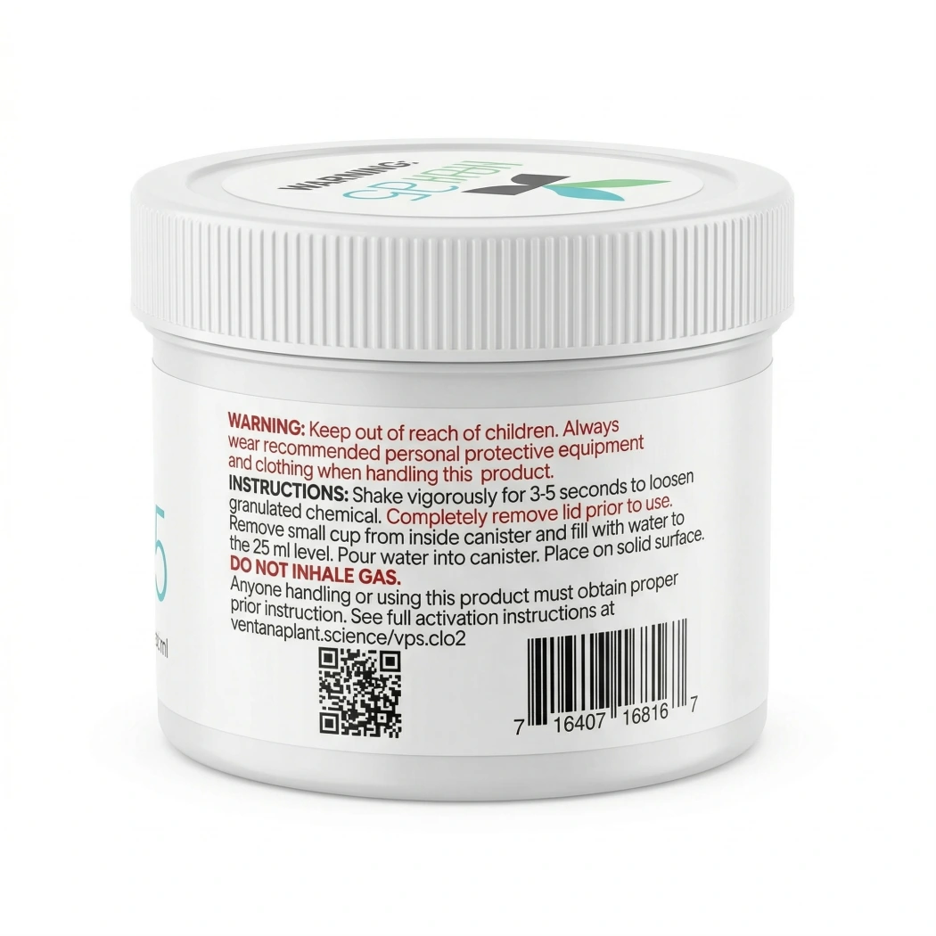 Ventana Plant Science CIO2 warning