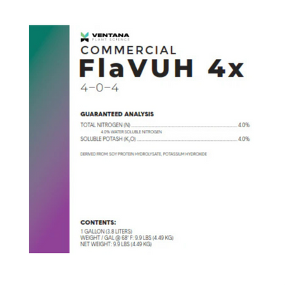 Ventana Plant Science FlaVUH 4X label front