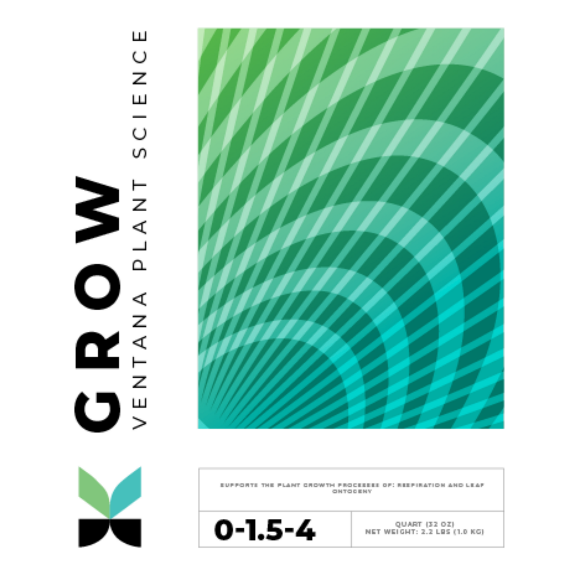 Ventana Plant Science Grow label front