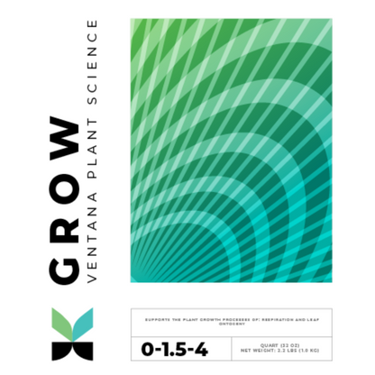 Ventana Plant Science Grow label front