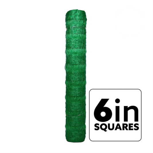 VineLine Durable Plastic Trellis Netting Green Roll 4ft x 3300ft w_ 6in Squares
