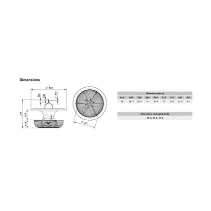 Vostermans Ventilation Multifan V-Flo Fan V2.0 specs